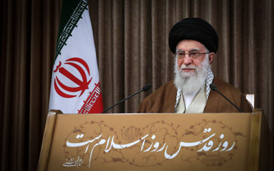 سخنرانی تلویزیونی رهبر معظم انقلاب اسلامی به مناسبت روز جهانی قدس
