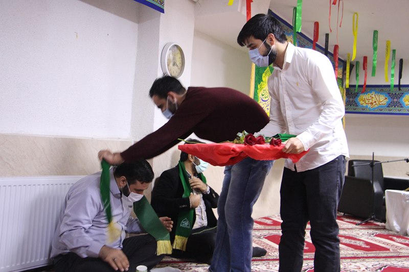 برگزاری جشن میلاد پیامبر اکرم (ص) و امام جعفر صادق (ع) در خوابگاه دمشق دانشجویان بین‌الملل