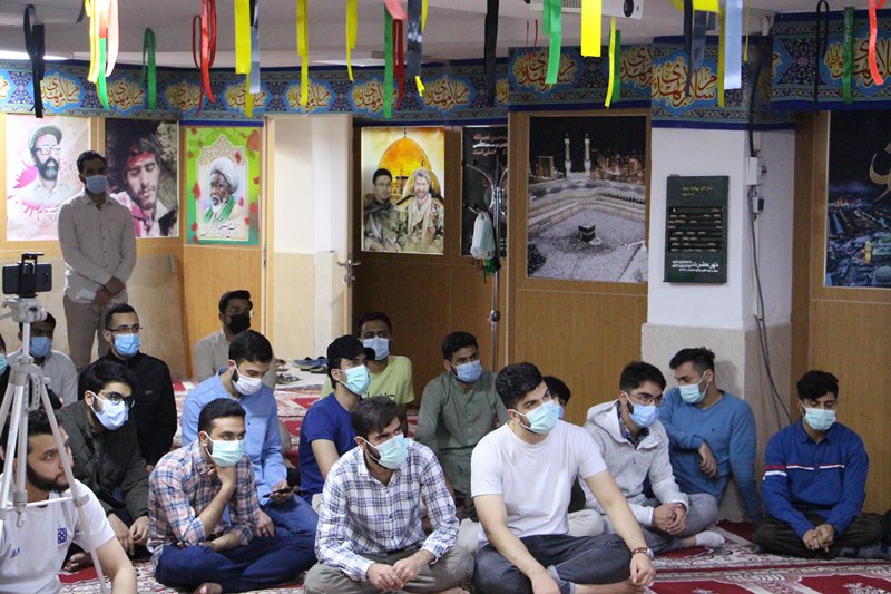 مراسم جشن مبعث حضرت رسول صلوات‌الله‌علیه در خوابگاه‌ دمشق دانشجویان بین‌الملل