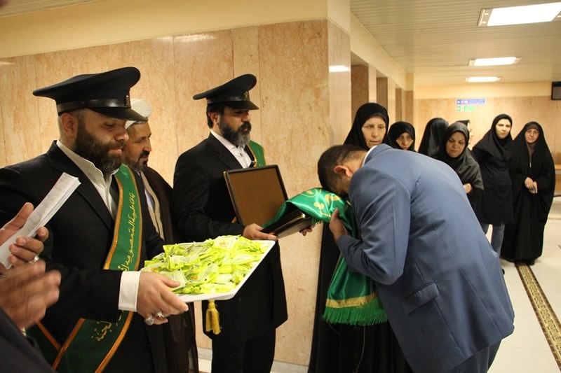 حضور خادمین آستان مقدس حضرت فاطمه معصومه (س) در ستاد مرکزی دانشگاه